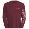 Lincoln Outfitters Women's Lincoln Ladies Logo Long Sleeve T-Shirt Maroon Heather - LO-LLS706-MRH - Long Sleeve Shirts Women's