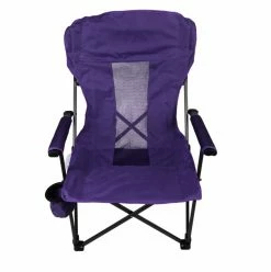 Lincoln Outfitters Hard Arm Folding Chair Purple 87-839-0204 - Camp Furniture