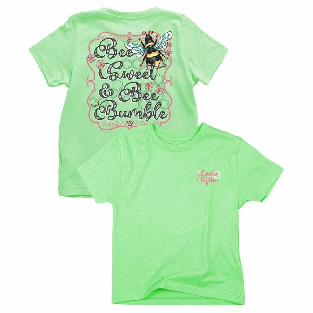 Lincoln Outfitters Youth Girls Bee Sweet and Bee Bumble Short Sleeve T-Shirt - LOY-26 - T-Shirts 3 Lincoln Outfitters Youth Girls Bee Sweet and Bee Bumble Short Sleeve T-Shirt - LOY-26 - T-Shirts