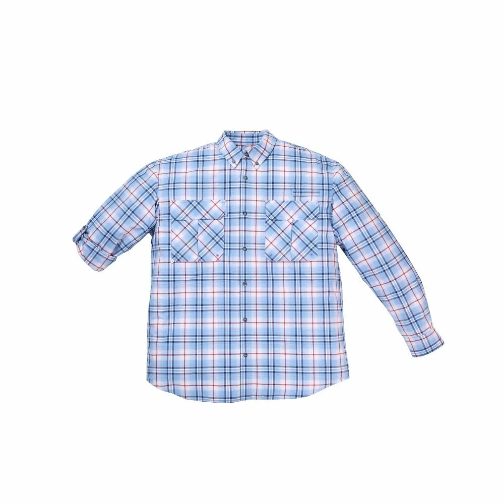 Lincoln Outfitters Men's Long Sleeve Plaid Shirt Blue/Red - G4359-BLURED - Long Sleeve Shirts 3 Lincoln Outfitters Men's Long Sleeve Plaid Shirt Blue/Red - G4359-BLURED - Long Sleeve Shirts