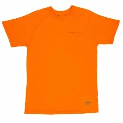 Lincoln Outfitter's Men's Short Sleeve Performance Tee Orange - RK2ORG - T-Shirts