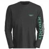 Lincoln Outfitters Ladie's Long Sleeve Logo Shirt, Charcoal Heather - LO-LLS708-CH - Long Sleeve Shirts Women's -Lincoln Outfitters Store 96854e4a7a7cf436742943ebe4adff844b489fc7 LO LLS708 CH