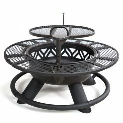 Lincoln Outfitters Steel Fire Pit with BBQ Grate - 90-165-0204 - Fire Pits & Heaters -Lincoln Outfitters Store cb1d9296dcd892393dd313d7e848716beed0b93e 32150005 2
