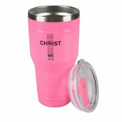Lincoln Outfitters "All Things Through Christ" 30 oz. Religious Tumbler, Pink - 89-637-0204 - Tumblers -Lincoln Outfitters Store cbe053edc03ba1ceb347dca3dc1dbad3601a64d1 32631060 3