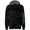 LO Youth Boy's LO Logo Camo Polyester Long Sleeve Hoodie Black Camo - LOYPCH-02 - Hooded Sweatshirt Kid's