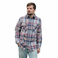 Lincoln Outfitters Men's Big and Tall Brawny Flannel Cloud Heather LOFB-E0400CLDBT - Long Sleeve Shirts