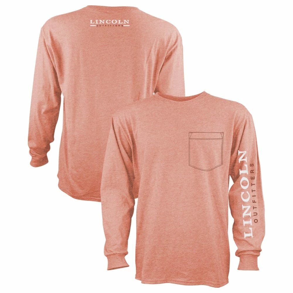 Lincoln Outfitters Men's Heavyweight Long Sleeve Pocket Graphic Tee Canyon Sunset Dark Heather - LOLSPK-01-CSDH - Long Sleeve Shirts 3 Lincoln Outfitters Men's Heavyweight Long Sleeve Pocket Graphic Tee Canyon Sunset Dark Heather - LOLSPK-01-CSDH - Long Sleeve Shirts