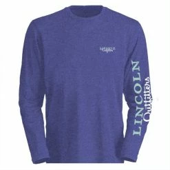 Lincoln Outfitters Ladie's Long Sleeve Logo Shirt, Spectrum Blue Dark Heather - LO-LLS708-SBDH - Long Sleeve Shirts Women's