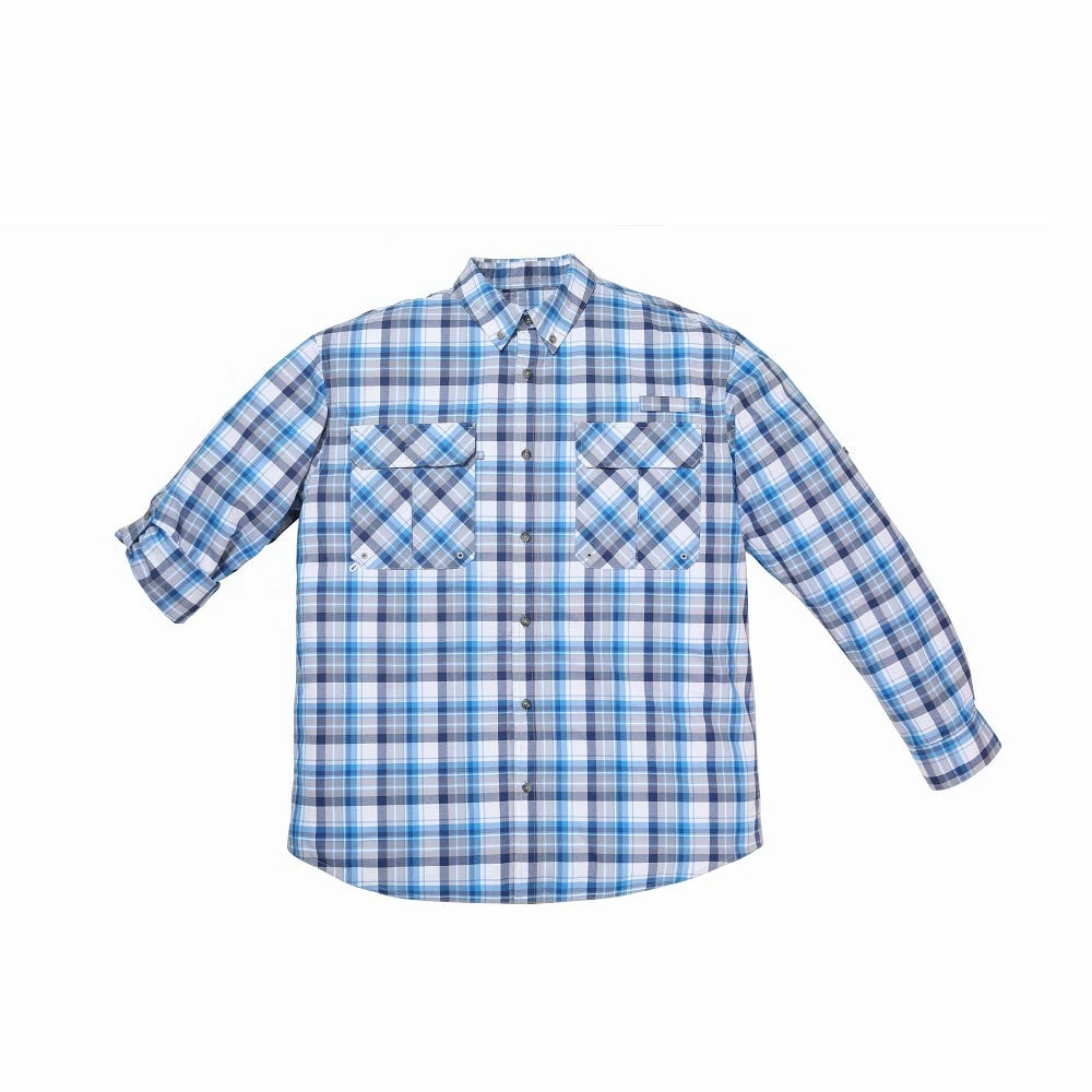 Lincoln Outfitters Men's Long Sleeve Plaid Shirt Navy/Blue - G4359-NVYBLU - Long Sleeve Shirts 3 Lincoln Outfitters Men's Long Sleeve Plaid Shirt Navy/Blue - G4359-NVYBLU - Long Sleeve Shirts